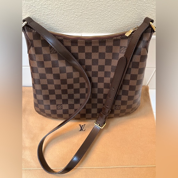 Louis Vuitton Damier Ebene shoulder/crossbody bag.  Authentic.  Used. - Picture 13 of 16